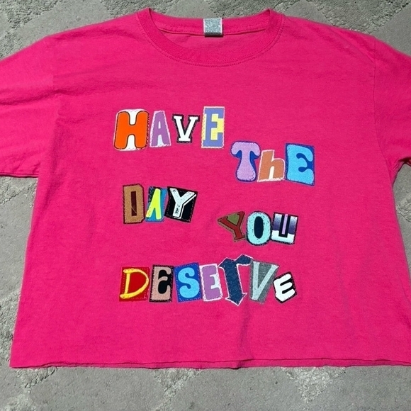 Reworked Ransom Letter Cropped Tee - Picture 6 of 7